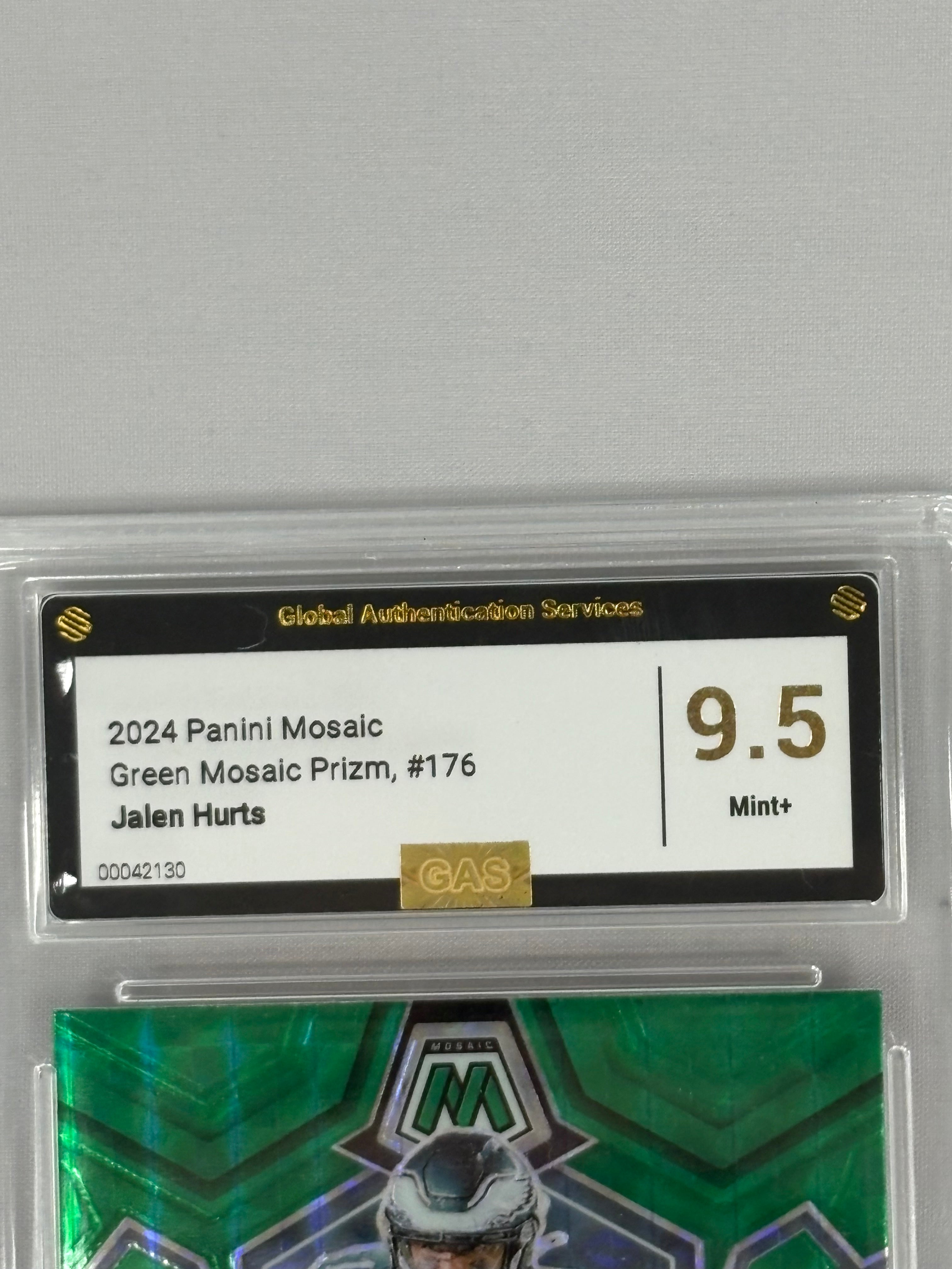 2024 Panini Mosaic Green Mosaic Prizm #176-Jalen Hurts