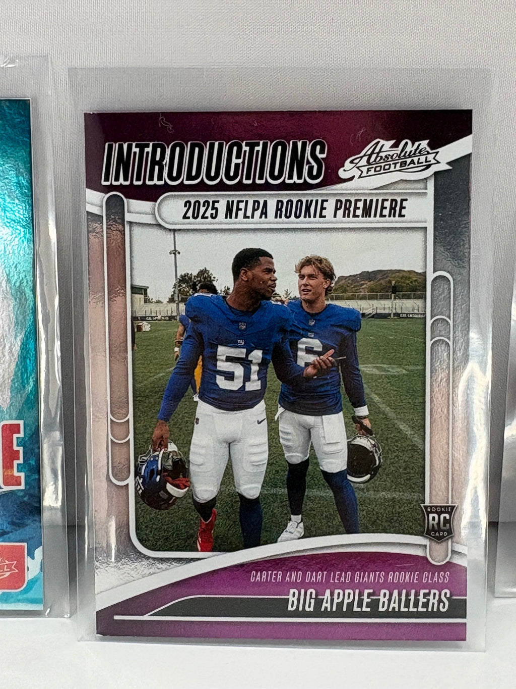 Jackson Dart New York Giants rookie / introduction - style cards