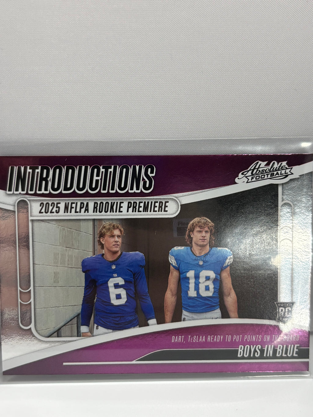 Jackson Dart New York Giants rookie / introduction - style cards