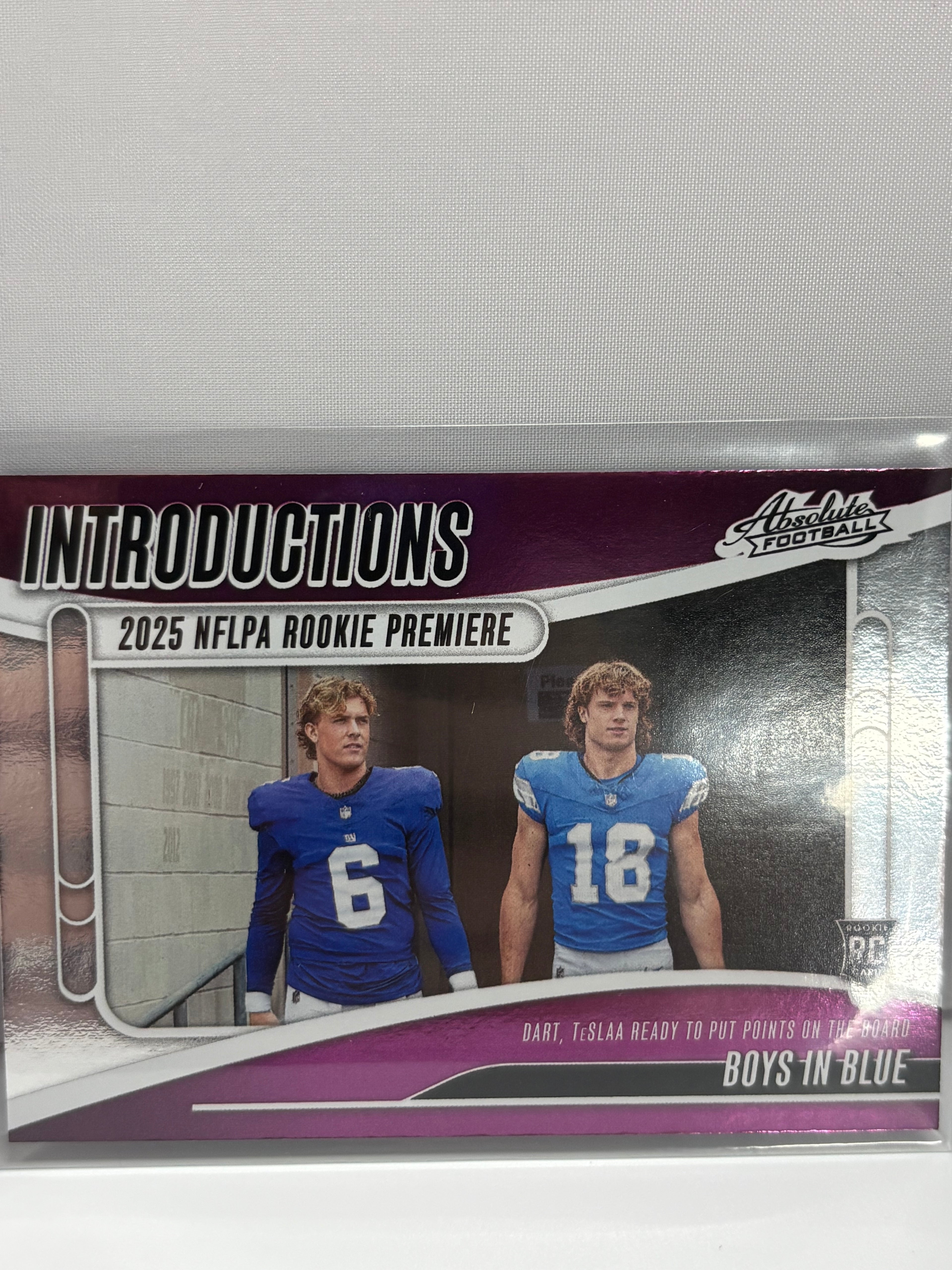 Jackson Dart New York Giants rookie / introduction - style cards