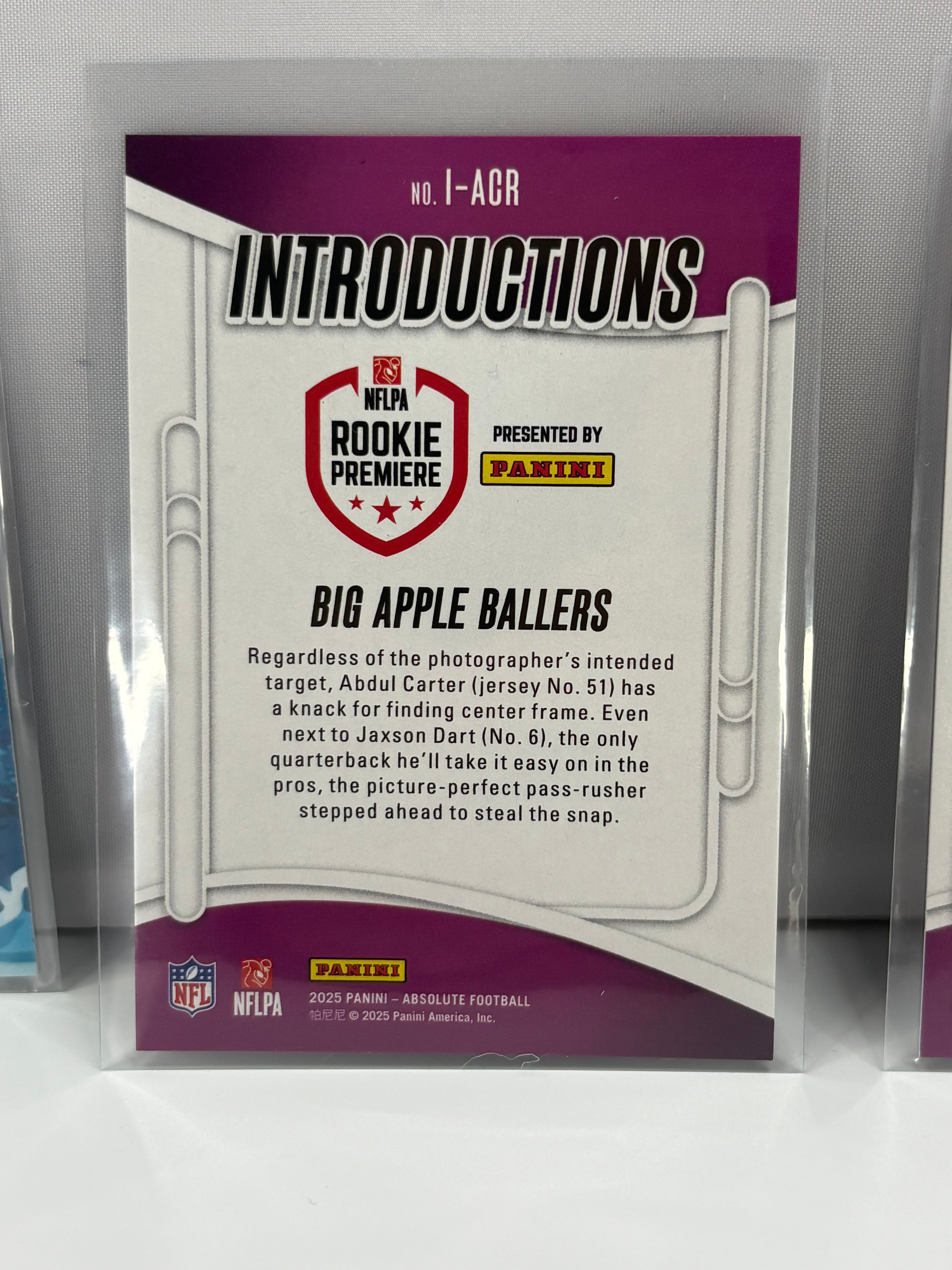 Jackson Dart New York Giants rookie / introduction - style cards