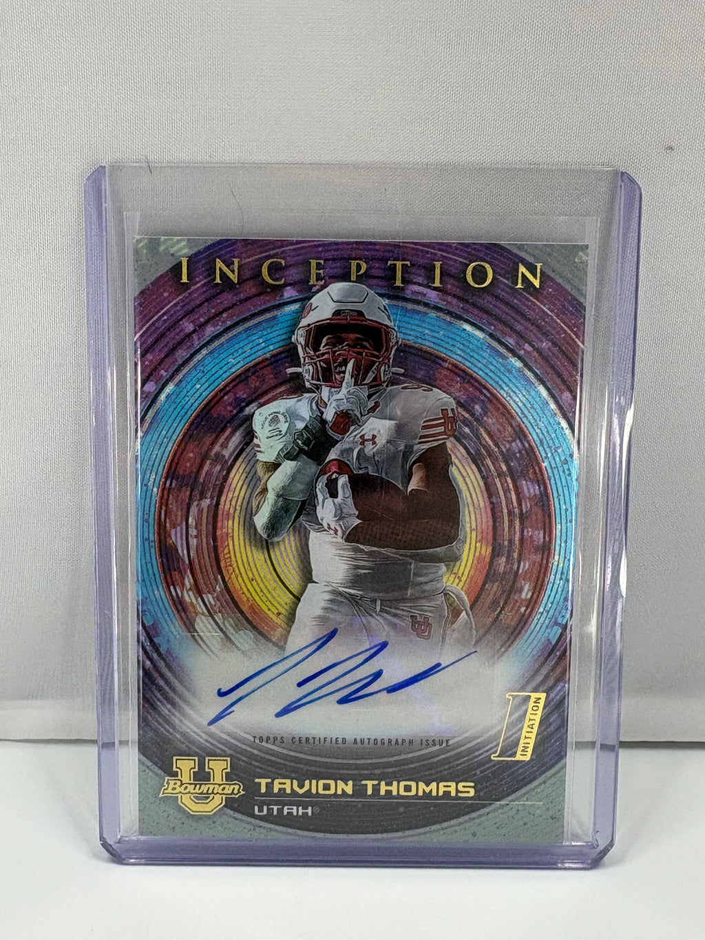 2023 Topps Inception Collegiate Football – Inception Autographs – Tavion Thomas (Utah Utes)