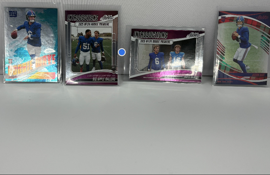 Jackson Dart New York Giants rookie / introduction - style cards
